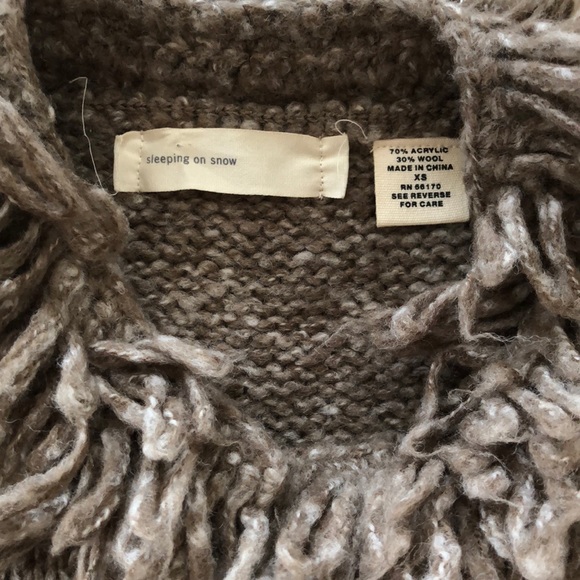 Anthropologie fuzzy fringe vest - Picture 2 of 3